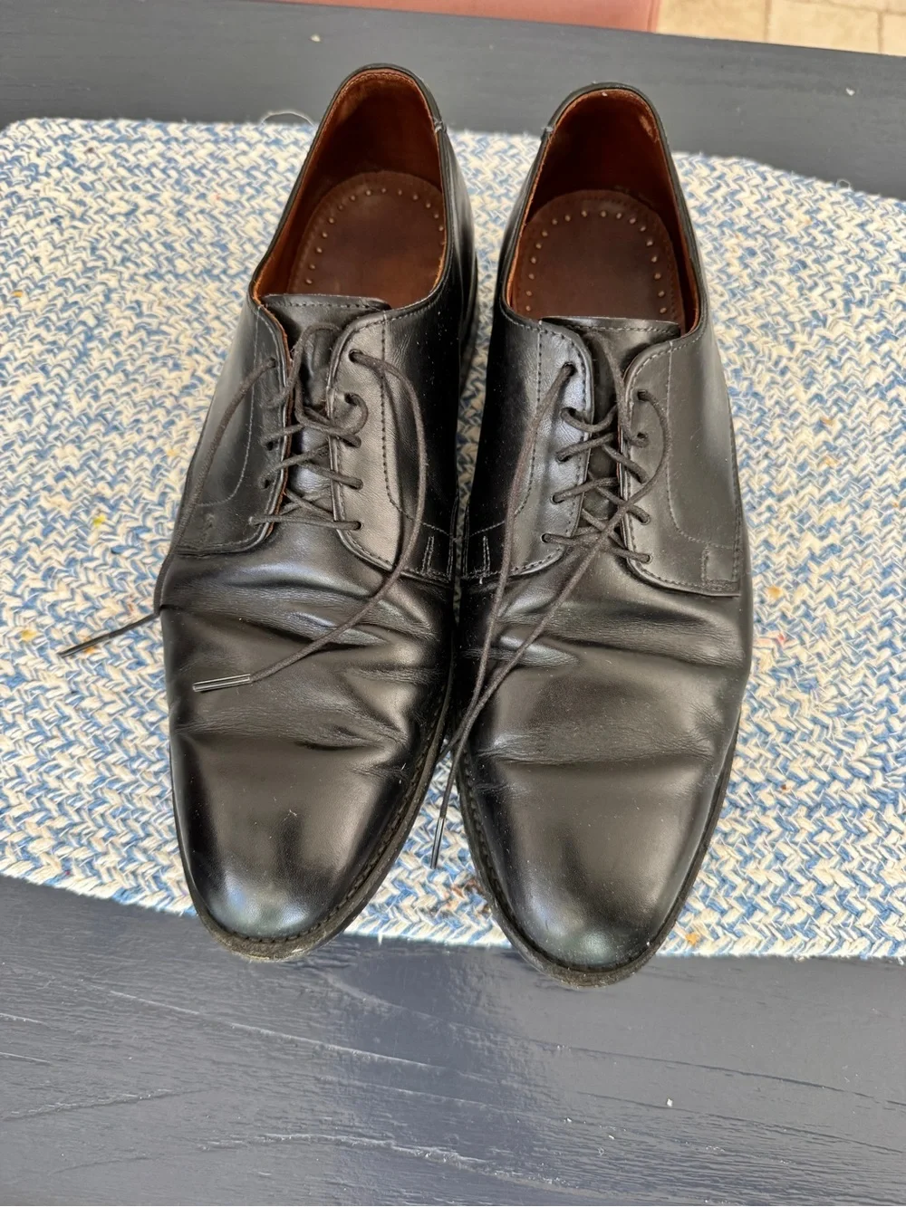 Allen Edmonds Black Leather Derby Shoes